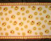 Chiffon Scarf With Smiley Faces Pattern Print Hg7319Dz