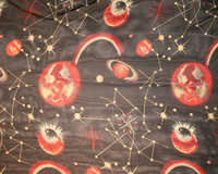 Chiffon Scarf With Planets And Constellation Pattern Print Hg7320Dz