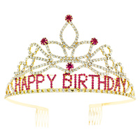 TIERED HAPPY BIRTHDAY BDAY TIARA