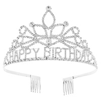 TIERED HAPPY BIRTHDAY BDAY TIARA