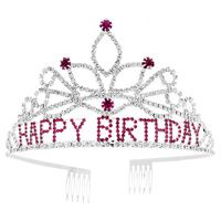 TIERED HAPPY BIRTHDAY BDAY TIARA
