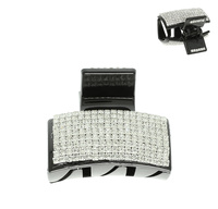 RHINESTONE PAVE PLASTIC HAIR CLIP