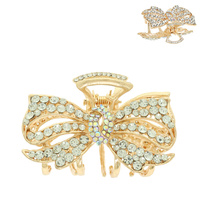 CRYSTAL BUTTERFLY HAIR CLAW CLIP