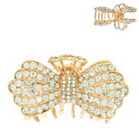 CRYSTAL PAVE BOWKNOT HAIR CLAW CLIP