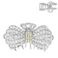 CRYSTAL PAVE BOWKNOT HAIR CLAW CLIP