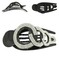 CRESCENT PATTERNED HAIR CLAW CLIP