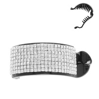 RHINESTONE EMBELLISHED BANANA HAIR CLIP