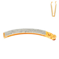 CRYSTAL RHINESTONE ACRYLIC BANANA HAIR CLIP