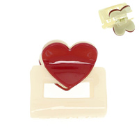 VALENTINE HEART HAIR CLAW CLIP