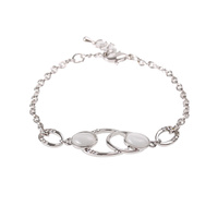 LINKED TOGETHER W/GEM IN FRONT