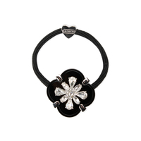 Acrylic Flower With Stones Elastic Ponytail Holder Hsy5007R