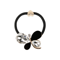 Acrylic Butterfly With Stones Elastic Ponytail Holder Hsy5014G