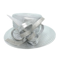 STONE TRIM LOOPED BOW BRAID HAT