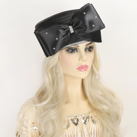 RIBBON METALLIC DRESSY PILL BOX BRAID HAT