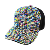 RHINESTONE FRONT & BRIM BASEBALL CAP