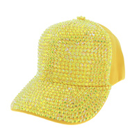 RHINESTONE FRONT & BRIM BASEBALL CAP