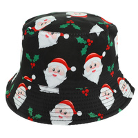 CHRISTMAS THEME GRAPHIC PRINT BUCKET HAT