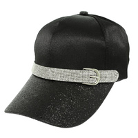 RHINESTONE STUDDED FASHION BASEBALL CAP