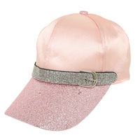 RHINESTONE STUDDED FASHION BASEBALL CAP