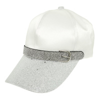 RHINESTONE STUDDED FASHION BASEBALL CAP