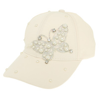 BUTTERFLY DENIM BASEBALL CAP