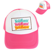 WESTERN "YEEHAW" MESH BACKING BASEBALL CAP