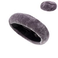 CHENILLE FABRIC SIDE CLASSY BERET