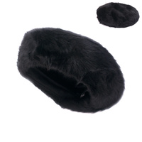 Beret Angora Faux Fur Look Classic