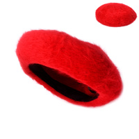 Beret Angora Faux Fur Look Classic