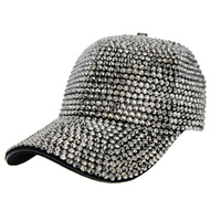 FULL RHINESTONE GEM BASEBALL CAP