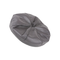 PLEATHER FAUX LEATHER BERET FASHION