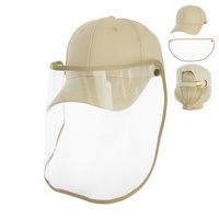 BASEBALL CAP W/REMOVABLE FACE COVER