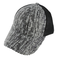 FASHION SEQUIN MESH BACK ADJUSTABLE BASEBALL CAP