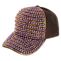 PEARL AND RHINESTONE BLING BASEBALL CAP