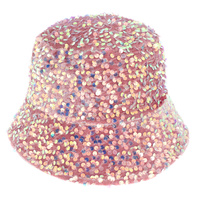 FASHION GLITTER SEQUIN SPARKLE BUCKET HAT