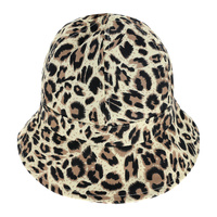FASHION ANIMAL PATTERN LEOPARD CHEETAH PRINT BUCKET HAT