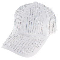 FASHION BLING EMBELLISHED RHINESTONE STUDDED COTTON BASEBALL CAP HAT