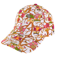 GRAPHIC CARTOON OWL PRINT FASHION BASEBALL CAP