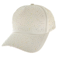 JEWELED CRYSTAL RHINESTONE STUDDED SNAPBACK BASEBALL CAP