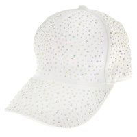 JEWELED CRYSTAL RHINESTONE STUDDED SNAPBACK BASEBALL CAP