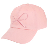 BOW EMBROIDERED BASEBALL CAP