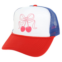 KNOTTED CHERRIES MESH BACKING BASEBALL CAP
