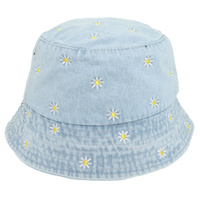 DAISY DENIM BUCKET HAT