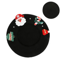 CHRISTMAS WHIMSICAL BERET HAT