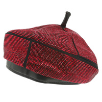 RHINESTONE EMBELLISHED BERET