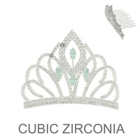 CZ CROWN COMB TIARA