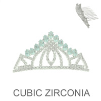 CZ CROWN COMB TIARA