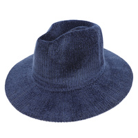 FASHION WIDE BRIM CORDUROY FEDORA HAT