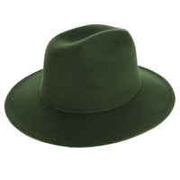 FASHION WIDE BRIM FELT FEDORA PANAMA HAT