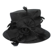 SUNDAY BEST FLORAL FLAX FABRIC SMALL BRIM HAT